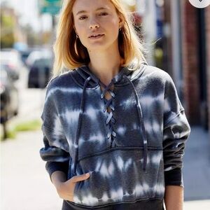 Free People Believer Women's Tie-Dye Lace-Up Hoodie